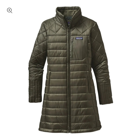 Patagonia Radalie Parka Puffer Jacket Green Womens Size Small - Picture 1 of 5
